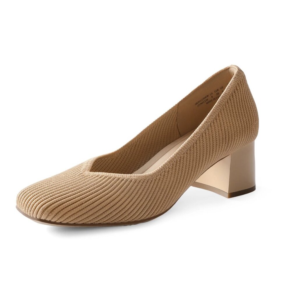 Burudani Knit Block Heel Shoes‎ SZ 9.5